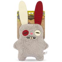 Fuggler Rabid Rabbit Dog Toy Squeaky Gray beige
