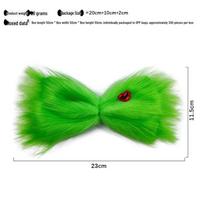 Žalias kailinis Grinčo šalikėlis Kalėdiniai dekoratyviniai rekvizitai - Mielas ir juokingas karnavalo aksesuaras green