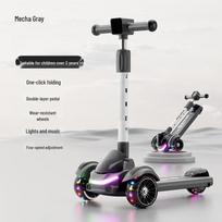 TLXT 3-in-1 Kids' Light-Up Kick Scooter gray