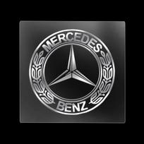 1 vnt. Metalinis logotipas Ženklelis Automobilio stiliaus lipdukai Decal For Mercedes Benz AMG W176 W202 W204 W205 W210 W211 W212 CLA CLK CLS GLA GLC gray