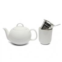Ronnefeldt Teapot 400Ml + Filter Set white