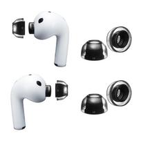 AZLA SednaEarfit XELASTEC II, skirtas AirPods Pro 3, MS dydis, 2 poros, Premium TPE ausų antgaliai, savaime deformuojamas integruotas adapteris, 12 val. šešiakampis filtras S2