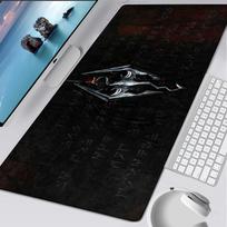Skyrim Large Gaming Mouse Pad Computer Mousepad Pc Gamer Mouse Mat Laptop Mausepad Silicone Mouse Carpet Keyboard Mat Desk Pad 800x300x2mm gray