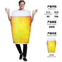 Alaus kempinės lėlės kostiumas vaidybos kostiumas kviečių sulčių cosplay kostiumas sudėtinis Helovinas One size fits all yellow