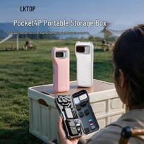 LKTOP Carrying Case for DJI Osmo Pocket 4P/Pocket 4 Pro gray