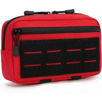 Molle EDC Pouch Outdoor First Aid Kit Pouch Waist Pack Emergency EMT Utility Tool Pouch Hunting Bag For Hunting Hiking raudona