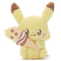 Pokepiece pliušinis žaislas (Saldainiai Ver.) Pikachu pliušinis žaislas, aukštis apie. 17 cm beige