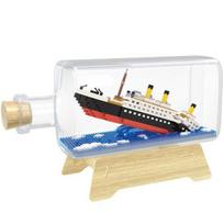 Wisehawk Nanoblock Titanic Bottle, mišrios spalvos, populiarūs Korėjos žaislai white