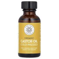 PUREBODYNATURALS organinis šalto spaudimo ricinos aliejaus rinkinys 30ml 1FL oz), 1 vienetas