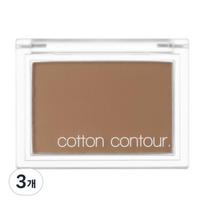Missha Cotton Contour Pact Shading 4g, baked bagel, 3 pieces white