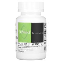 DaVinci Laboratories, Iron Bis-Glycinate, 60 Capsules