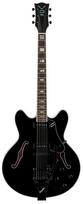 VOX elektrinė gitara su Bigsby tilteliu ir 2 Soap Bar Bobcat V90 su Jet Black pusiau tuščiaviduriais pikapais, Bigsby,