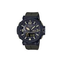 Casio PRO TREK Serija - Diskinis dvigubo ekrano serija NANGA Bendradarbiavimo modelis 1000 metrų atsparumas vandeniui Saulės energija varomas kvarcinis mechanizmas Dervos dirželis PRW-6630NA-1A3JR juoda