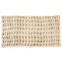 OKA Sauna Waffle Weave Mat 60cm x 110cm Beige Sauna Washable Sauna Approx. (Personal Mat)