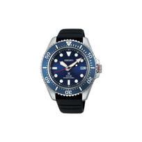 SEIKO prospex 200 metrų atsparumas vandeniui saulės energija veikiantis kvarcinis laikrodis su silikoniniu dirželiu vyriškas mėlynas ciferblatas SBDJ055 mėlyna