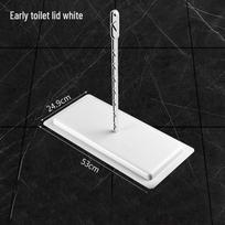 Universal Anti-Odor Squat Toilet Cover black