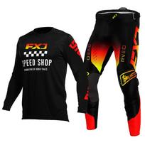 motokroso pavarų komplektas vaikams 4 5 6 7 8 9 10 11 12 13 metų Jaunimas vaikas Motociklas berniukas Mergaitė Jersey Pant Kits lenktyninis kostiumas Visureigis Enduro MX MTB L-24 black