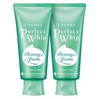 Senka Perfect Whip Acne Care Cleansing Foam, 100g, 2 pieces white