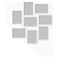 IKEA VAXBO koliažinis rėmelis 8 nuotraukoms baltas 20256622 balta