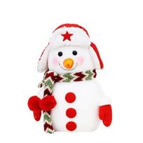 Šventinis sniego senio lėlė 24 cm, žvaigždės skrybėlė, 1 vnt. white