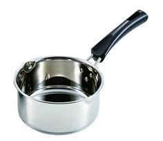 Pearl Metal Kompaktiškas 3 sluoksnių dugnas Pieno puodas 14cm HB-2199 sidabras