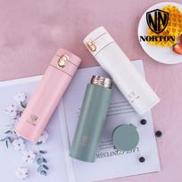 NORTON 400ML Amy Pop-up Insulated Stainless Steel Water Bottle white