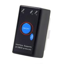 OBD2 Scanner Wireless 5.0 Reader with Compatible Code Power Button, One Size black
