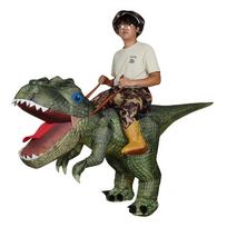 Kalėdų Dinozauras Pripučiamas Kostiumas Tėvų ir Vaikų Sceninėms Performacijoms ir Veikloms One Size black