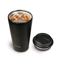 Iris Ohyama [Suderinamas su gėrimų laikikliu] Gerkla su kelioniniu dangteliu 350ml Juoda black