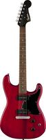 Squier iš Fender Squier elektrinė gitara Paranormal Strat-O-Sonic, Laurel Fingerboard, Black Pickguard, Crimson Red Transparent su minkštu dėklu