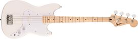 „Squier“ iš „Fender“ „Squier Sonic™ Bronco™ Bass“, „Maple Fingerboard“, „White Pickguard“, „Arctic White“ su minkštu dėklu