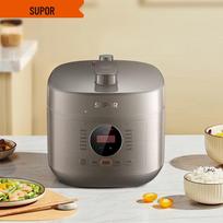 SUPOR 5L Smart Electric Pressure Cooker with Copper Crystal Pot CN plug (adapter included) gray