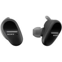 Sony WF-SP800N BM Tikrai belaidės triukšmą slopinančios sportinės ausinės, IP55, 360 Reality Audio, 2020 m. modelis, juodos juoda