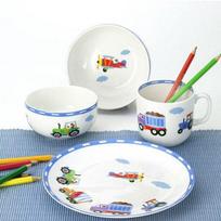 ZEN Kiddy tableware set 4p, tttotttppangbbang, air + bowl + plate + mug, Popular Korean parenting items white