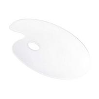 Royalways Makiažo Paletės Padėklas Nešiojamas Akrilinis Lūpdažiui, Maišytiems Pagrindams, Pigmentams, 12 cm, 1 vnt. white