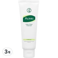 Acnes Daily Deep Cleanser, 120g, 3 units white