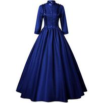 Viduramžių Viktorijos laikų Retro Princesės Cosplay Kostiumas Moterims Helovino Dvaro Karališkas Gotikinis Elegantiškas Vampyrės Nuotakos Sūpuoklinė Suknelė M mėlyna