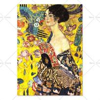 Gustavo Klimto meno kūrinys Moters portretas Tapyba Plakatai ir spaudiniai Sienų menas Paveikslas Drobės tapyba svetainei Namų dekoravimas 70cm×100cm NoFrame