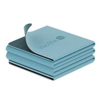 WeMe Foldable Yoga Training Exercise TPE 183cm x Pilates Suitable for Beginners and Advanced Easy Includes Storage Bag Mat, 4mm/6mm/8mm, Mat, Mat, gray