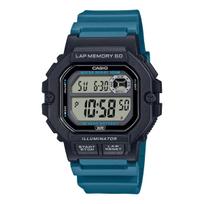 CASIO Sportinis Skaitmeninis Laikrodis su 60 Ratų Įrašymo Funkcija Tarptautinis Modelis Juodas x Mėlynas Žalias [Casio] Vyriškas WS-1400H-3AV [Prekė] gray