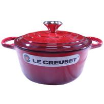 Le Creuset pot Cocotte Ronde Red 06 Creuset/Le Two-handed 21177-18cm (Silver knob) [Item] gray