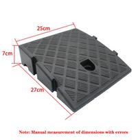 Car  Bike Motorcycle Wheelchair Curb Ramp Portable Lightweight Curb Ramps Heavy Duty Plastic Threshold Ramp Mat Pad gray