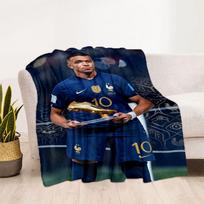 Mbappe 63 Antklodė Minkšta Šilta Jauki Tinka Svetainei Sofai Lovai Keturiems Sezonams Daugiafunkcinė Stilinga Dekoro dalis Tobula Dovana Giminėms ir Draugams 150cmx180cm
