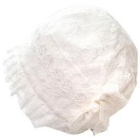 Space child's lace bonnet, 19 x 18 cm, white, Popular baby clothes in Korea white