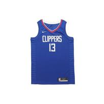 Nike NBA Paul George LA Clippers 2020-2021 Swingman Quick-Drying Jersey Men Tops Blue CW3668-403 L blue