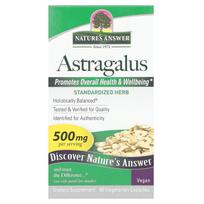 „Nature's Answer“, astragalus, 500 mg, 60 vegetariškų kapsulių