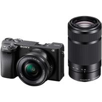 SONY B Mirrorless Camera Double Zoom Lens Kit SELP1650 Black ILCE-6400Y APS-C 6400 (Included Lenses + SEL55210) juoda
