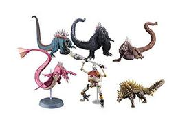 Art Spirits Gekizo serija Godzilla Singular Point Dažyta kolekcinė figūrėlė 6 vnt. DĖŽĖ S.P Nežymėtas mastelis AT-051 gray