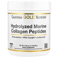 Hydrolyzed Marine Collagen Peptides, Unflavored, 500G (17.64Oz)