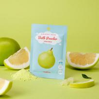 Body Bar Bath Powder Bubble Bath Salt Citrus Pomelo, 2 pieces, 30g white